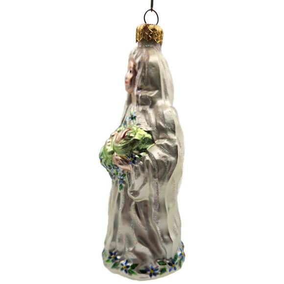 Patricia Breen Bountiful Madonna Baby Jesus Flowers Religous Christmas Ornament - Picture 6 of 11